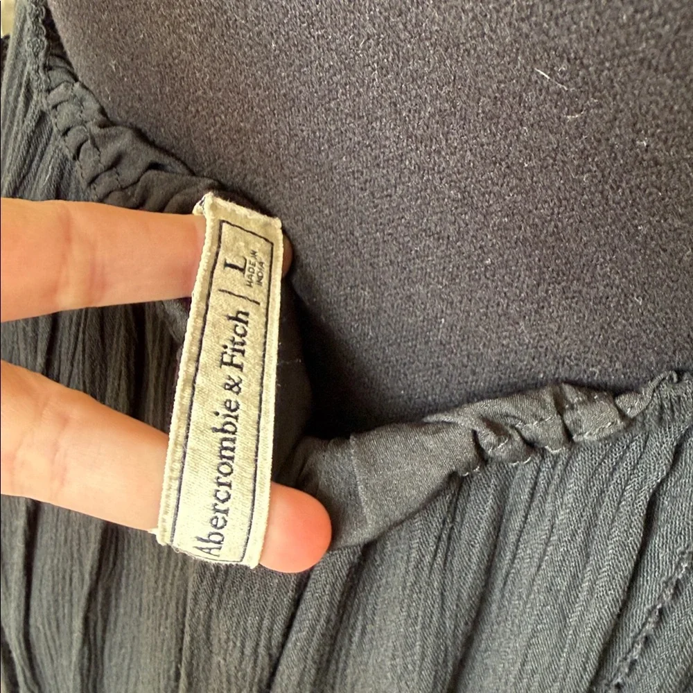 Abercrombie & Fitch Black Lace Halter Dress
